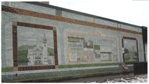 The mural as it looked before restoration